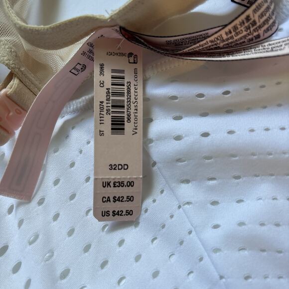 NEW Victoria's Secret Very Sexy Lace Demi Bra 32DD Lightly Lined Underwire Beige - Picture 7 of 10